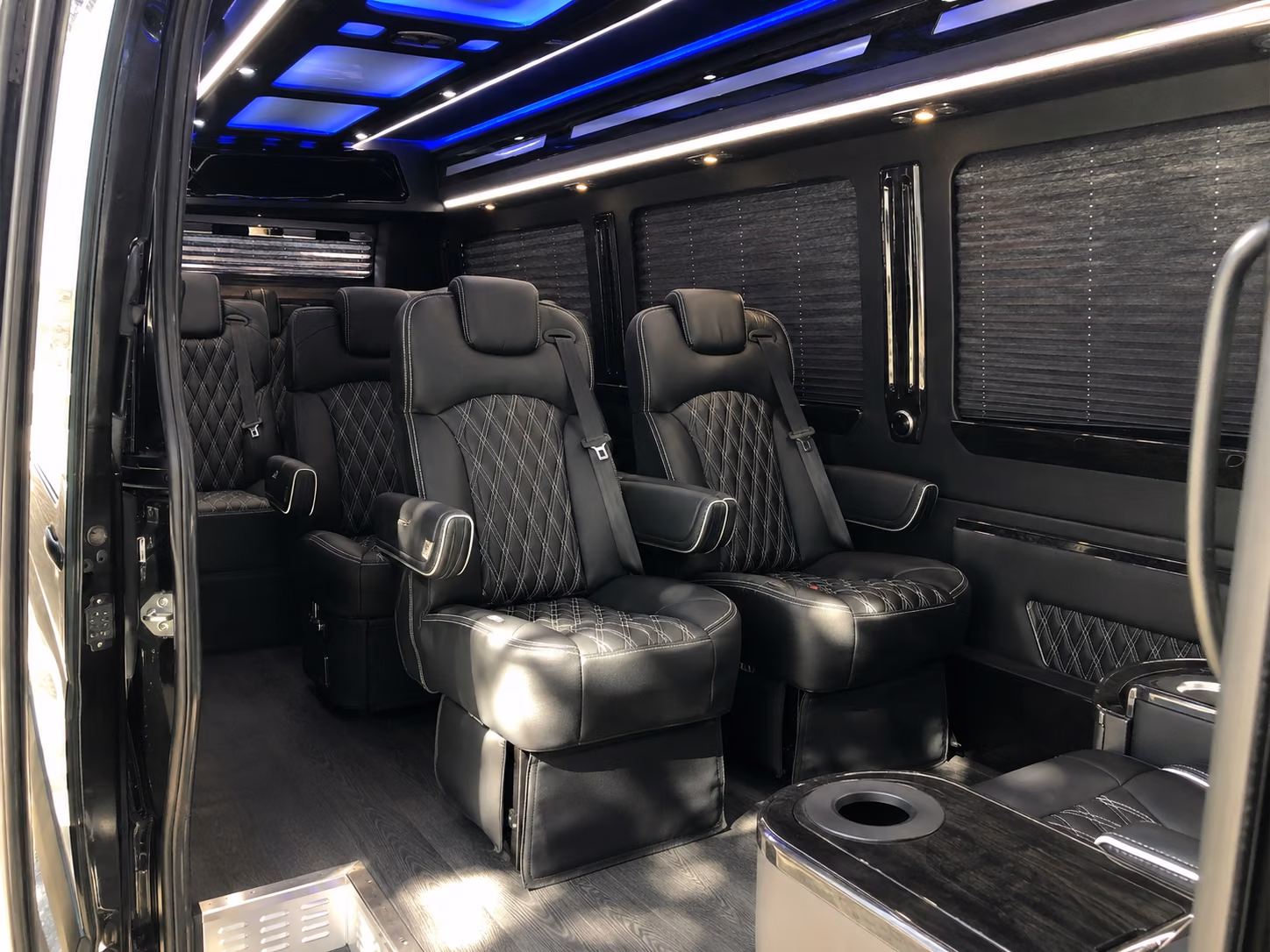 fullerton 10 passenger sprinter van inside