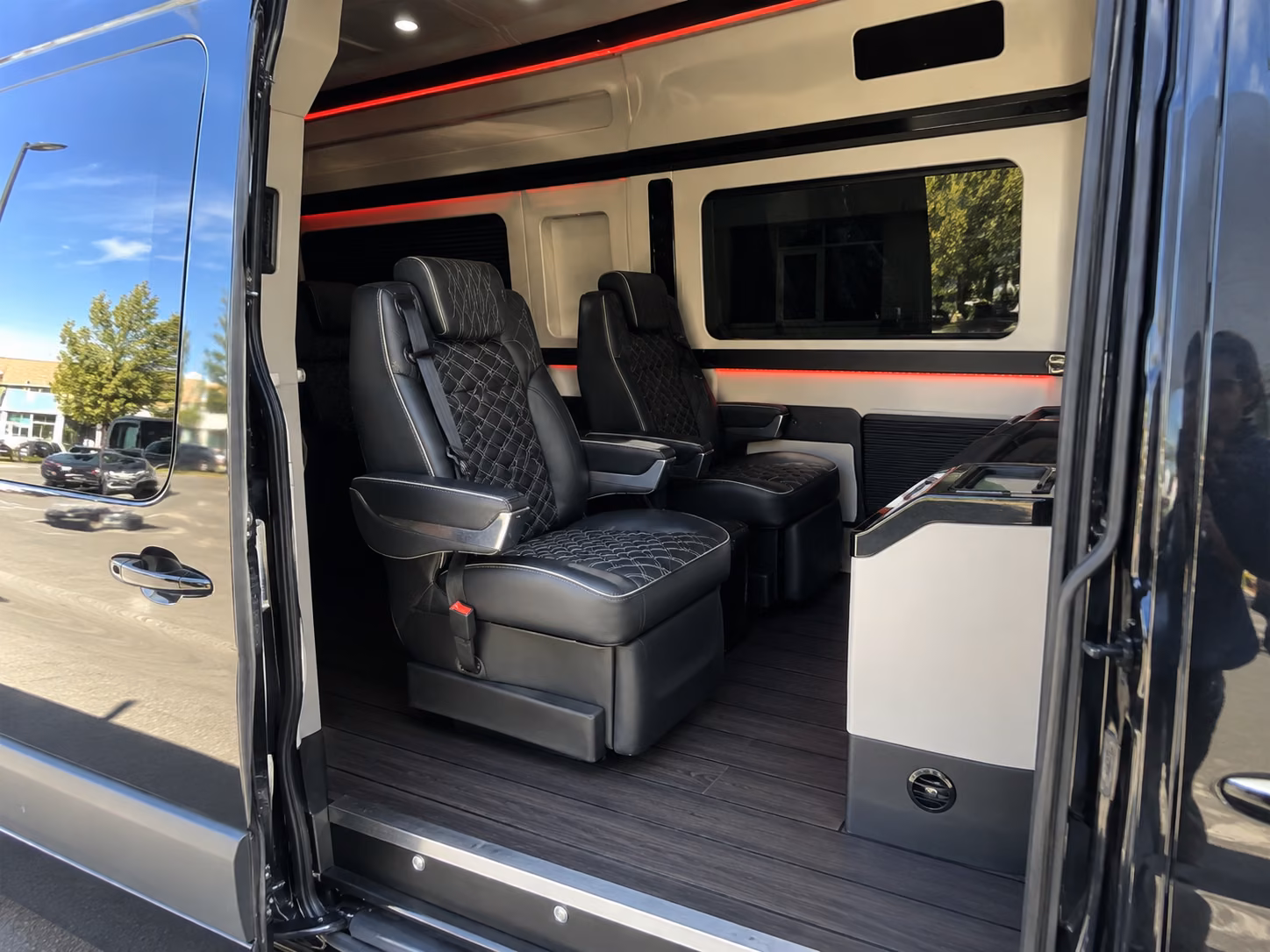fullerton 12 passenger sprinter van interior