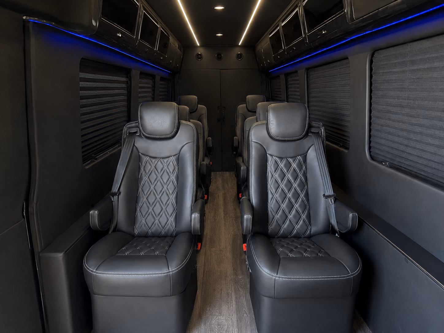 fullerton 15 passenger sprinter van inside