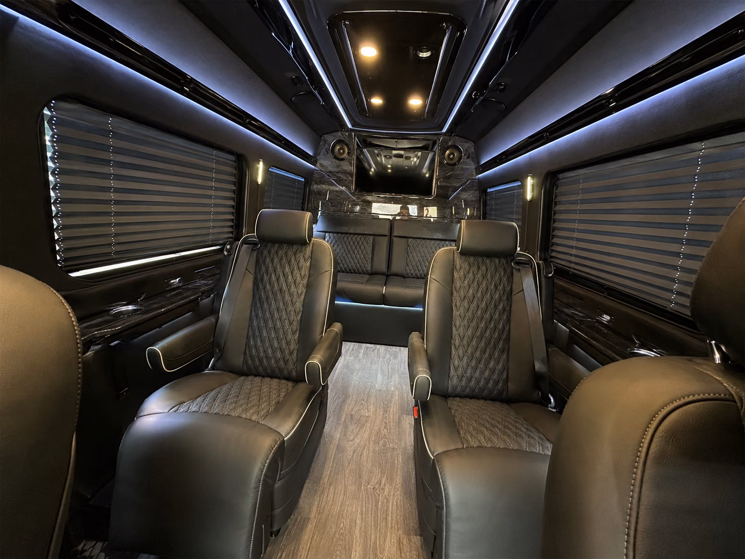 fullerton 20 passenger sprinter van inside