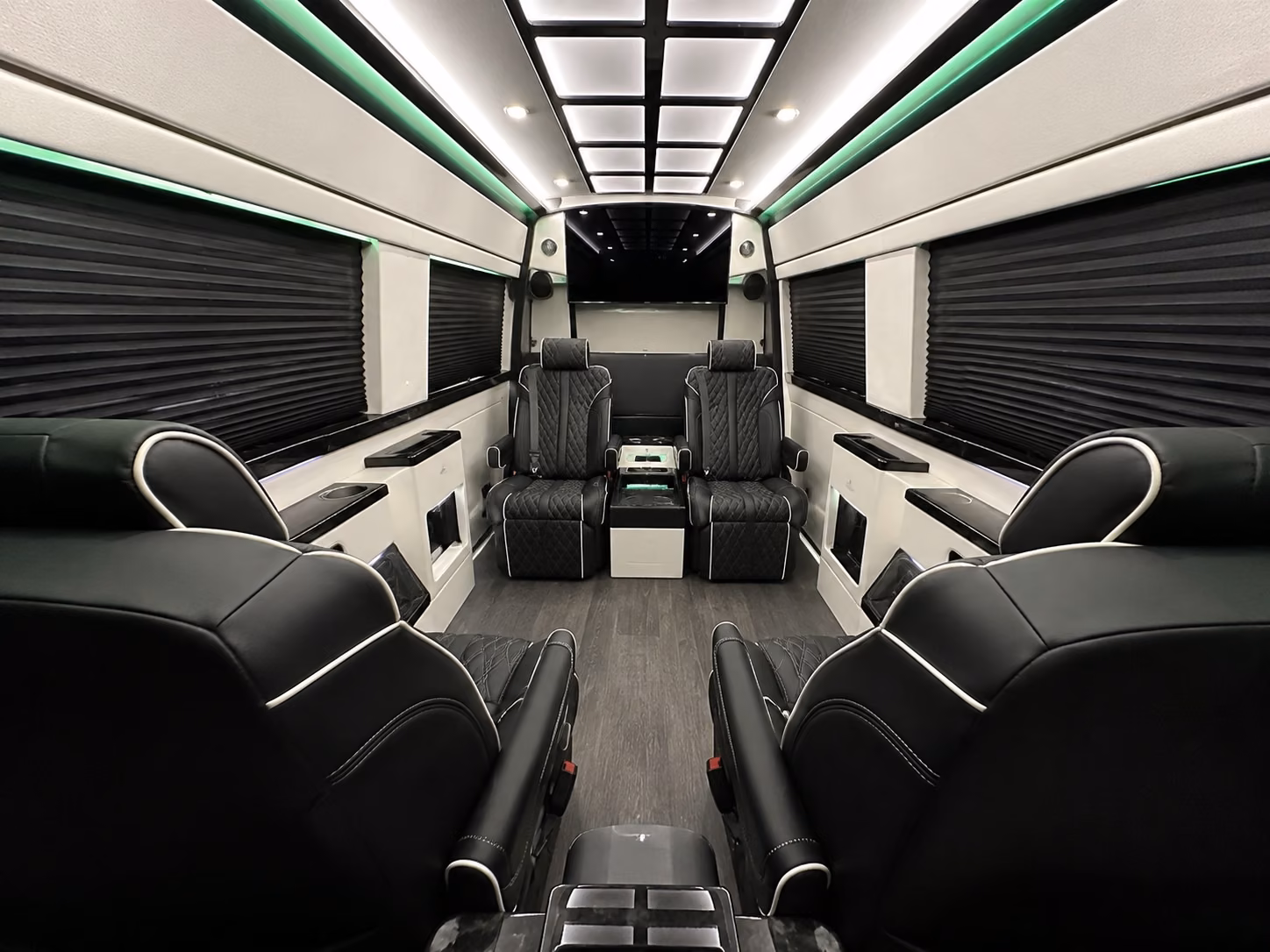 fullerton 8 passenger sprinter van inside