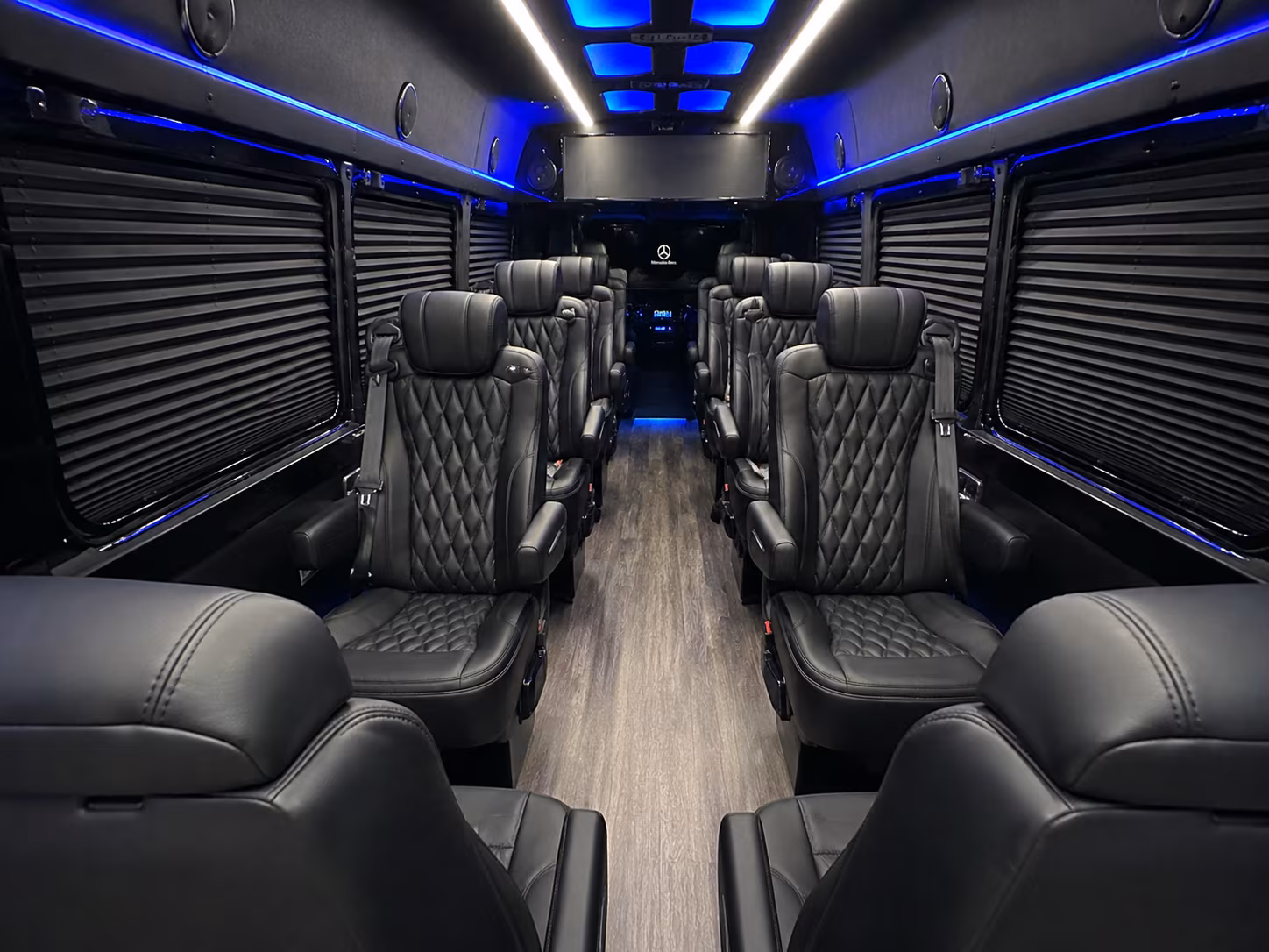 fullerton 8 passenger sprinter van interior